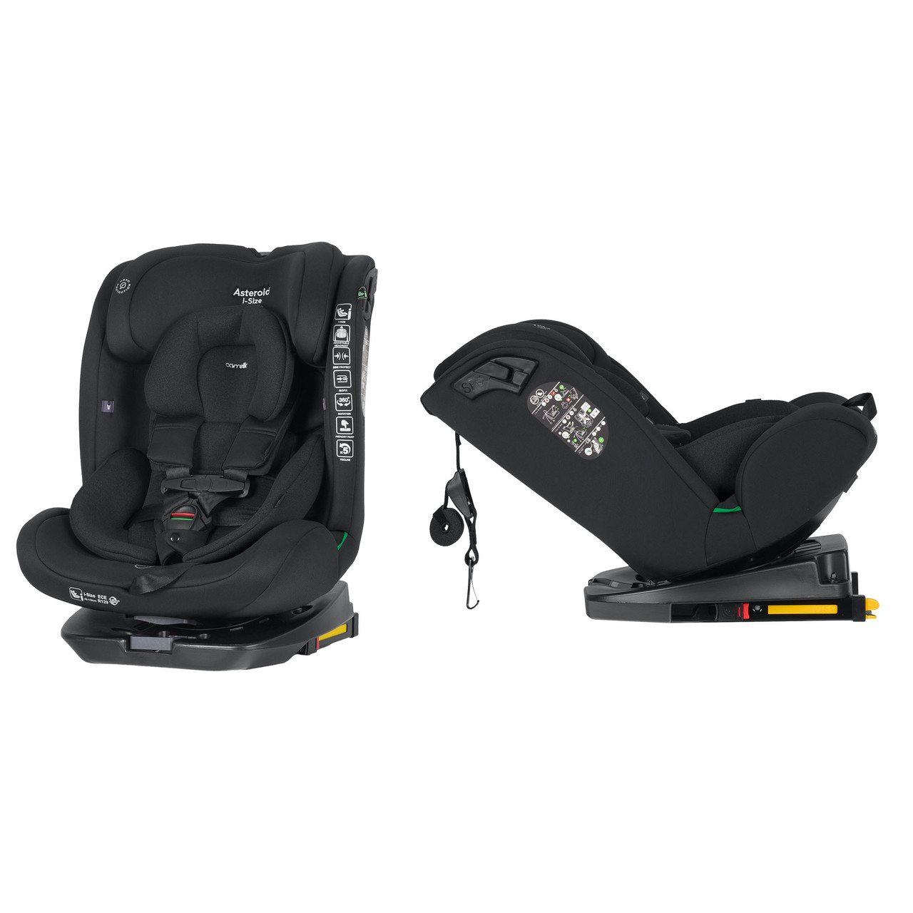 Автокрісло Carrello Asteroid i-Size CRL-17001 Isofix від 0 до 12 років, Space Black