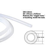 Тефлонова трубка KINGROON PTFE Clear, зовнішній D4 мм, внутрішній D2 мм, Прозора (B01771) / ПТФЕ трубка для 3Д-принтера, фото 11