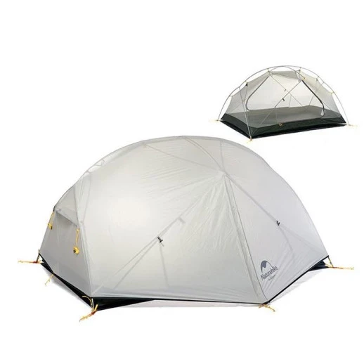 Намет Naturehike Mongar II (2-х місний) 20D silicone + footprint NH17T007-M gray