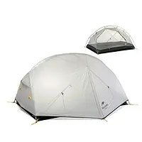 Намет Naturehike Mongar II (2-х місний) 20D silicone + footprint NH17T007-M gray