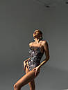 Жіночий злитий леопардовий купальник, фото 2