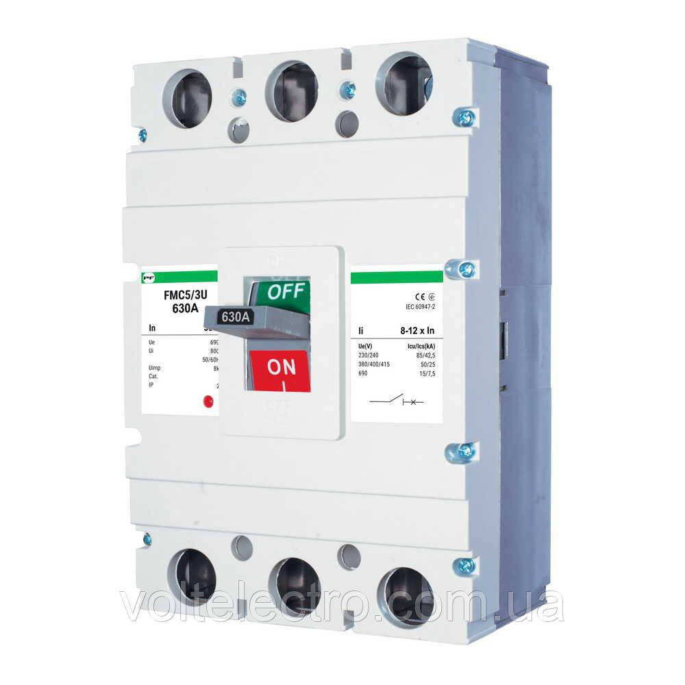 Автоматичний вимикач FMC5/3U 630А 8-12In, фото 1