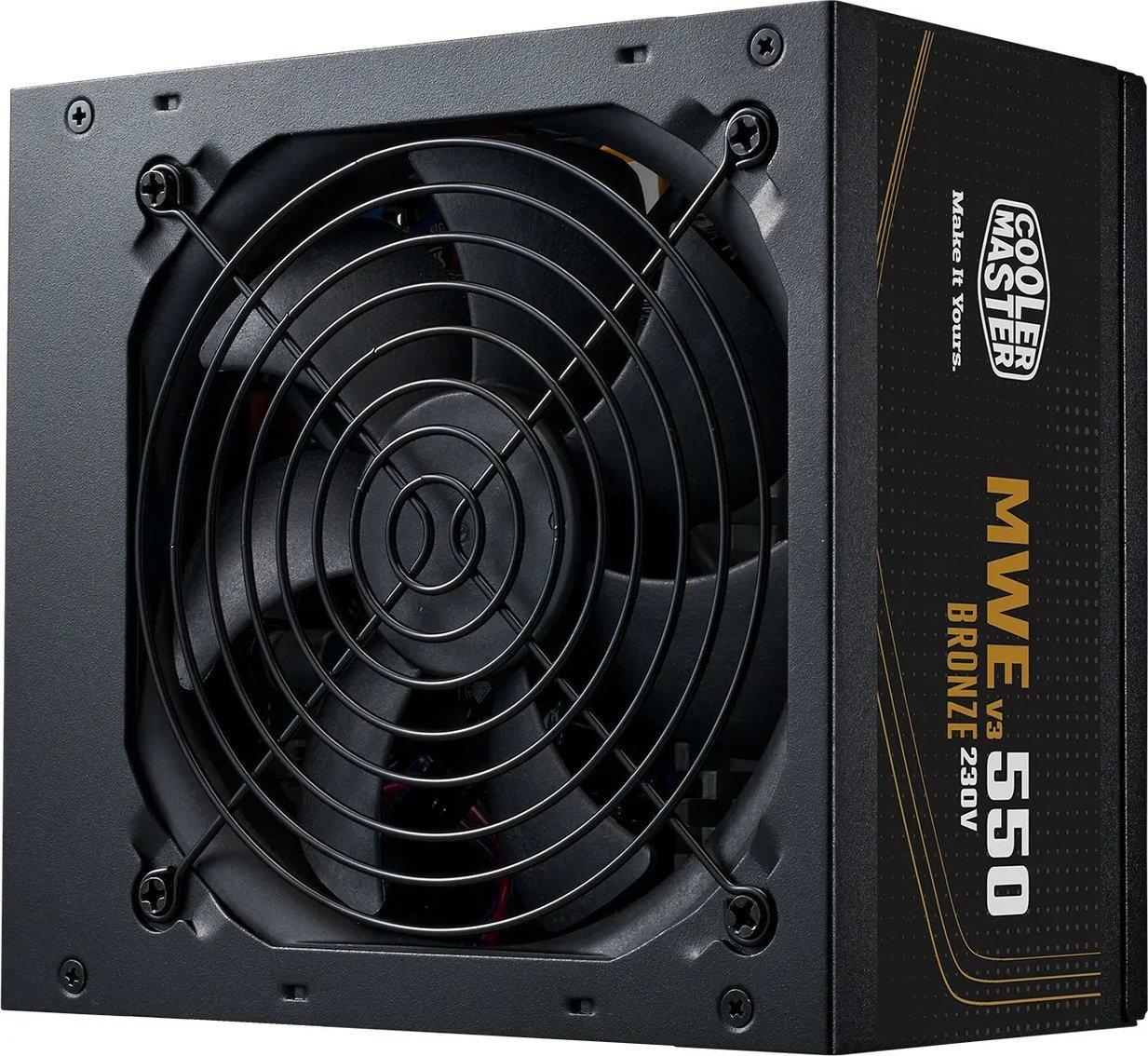 Блок живлення Cooler Master MWE Bronze V3 230V 550W (MPE-5501-ACABW-3BEU), фото 1