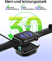 LLKBOHA Smartwatch Men з функцією телефона — 1,85-дюймовий смарт-годинник із датчиком SpO2/пульсу, датчиком сну, ша, фото 3