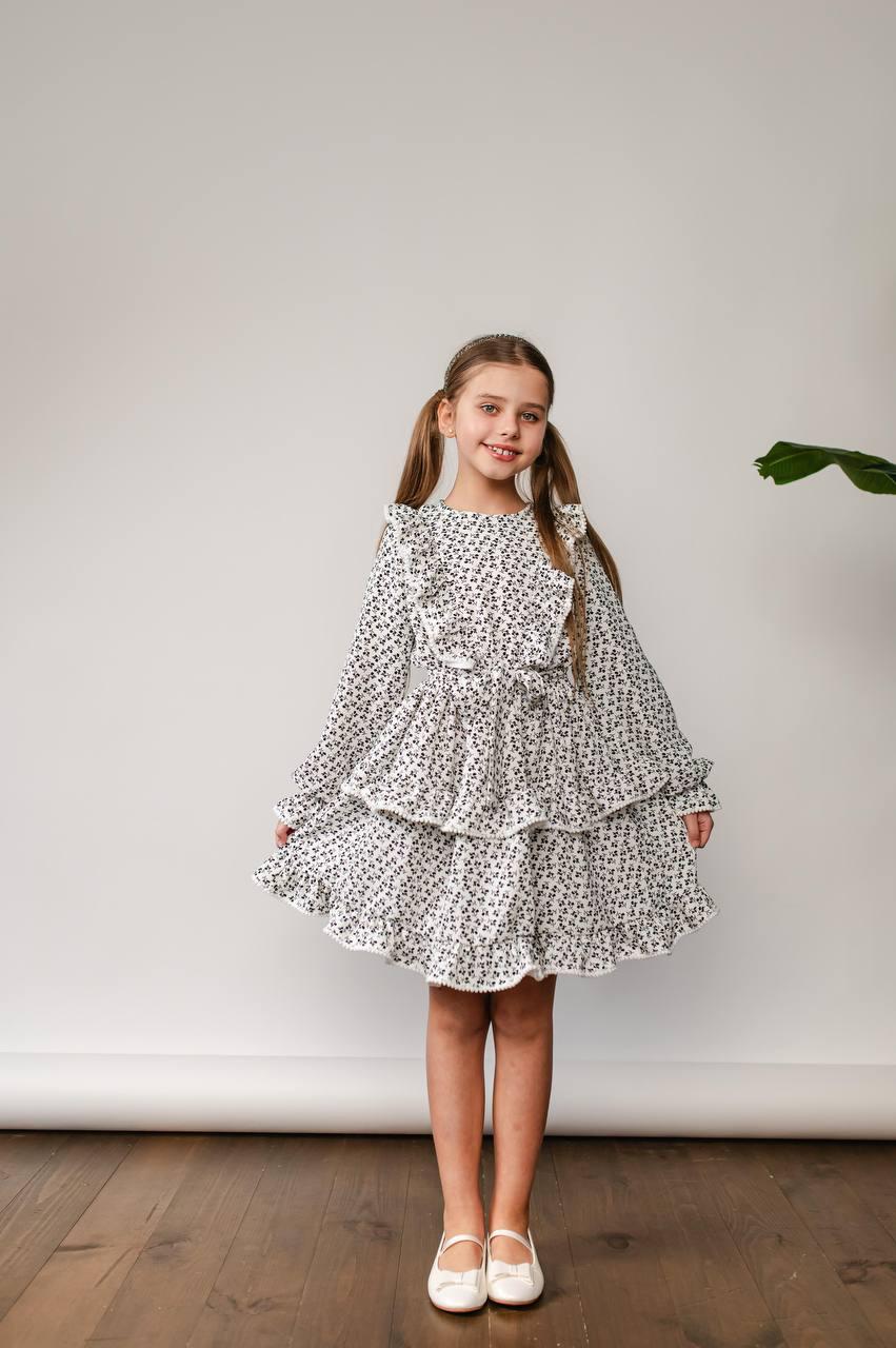 Сукня для дівчинки з рукавом Карелія| розміри 122-146р.