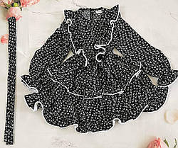 Сукня для дівчинки з рукавом Карелія| розміри 122-146р., фото 2