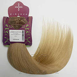 Натуральне Азіатське Волосся на Заколках 38 см 70 грам, Світло-Русявий №16