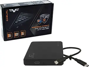 Зовнішня кишеня Frime SATA HDD/SSD 2.5", TYPE C(USB3.1), Plastic, Black, фото 1