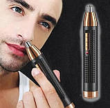 Універсальний чоловічий тример Geemy GM-3108 для носа, вух і брів, 3 в 1, фото 2