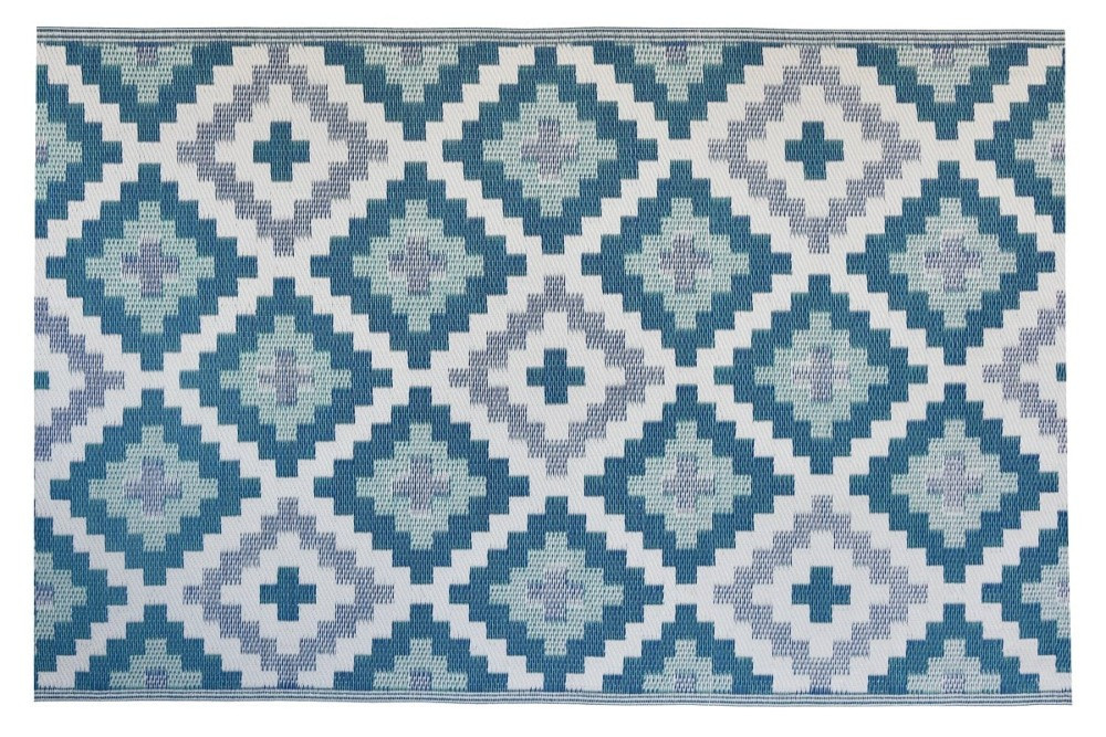 Килимок для тераси Wires 160x230 см Moodme біло-синій