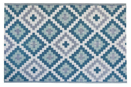 Килимок для тераси Wires 160x230 см Moodme біло-синій, фото 1