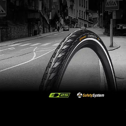 Покришка Continental Contact 28" / 700 X 42C | 28 X 1.60 чорна, нескладана, світловідбивна, фото 3