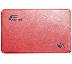 Зовнішня кишеня Frime SATA HDD/SSD 2.5", USB 2.0, Plastic, Red (FHE15.25U20), фото 4