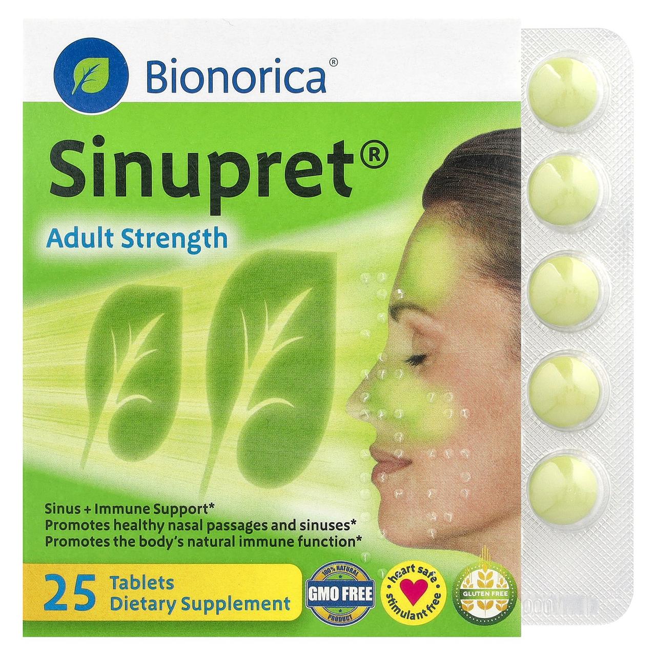 Bionorica, Sinupret, Adult Strength, підтримка здоров'я носа і імунної системи для дорослих, 25, Київ, фото 1