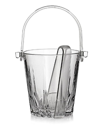 Відро для льоду скляне зі щипцями 1870 мл Pasabahce Карат (53588)