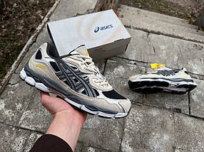 Чоловічі кросівки Asics Gel-NYC Beige Black бежеві з чорним