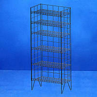 Стелаж складаний Джем, для кондитерських виробів, 6 полиць, чорний