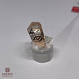 Золота Каблучка зі вставкою цирконій, фото 2