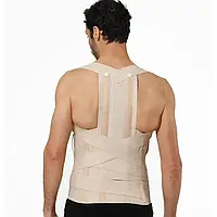 Груднопоясничний коректор постави Aurafix AO-90 (32 см) для дорослих з 2 металевими ребрами жорсткості