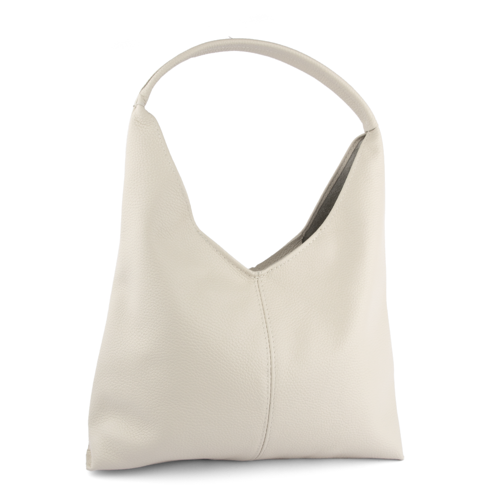 Сумка жіноча шопер шкіряна Virginia Conti 03695 з однією ручкою бежева, фото 1