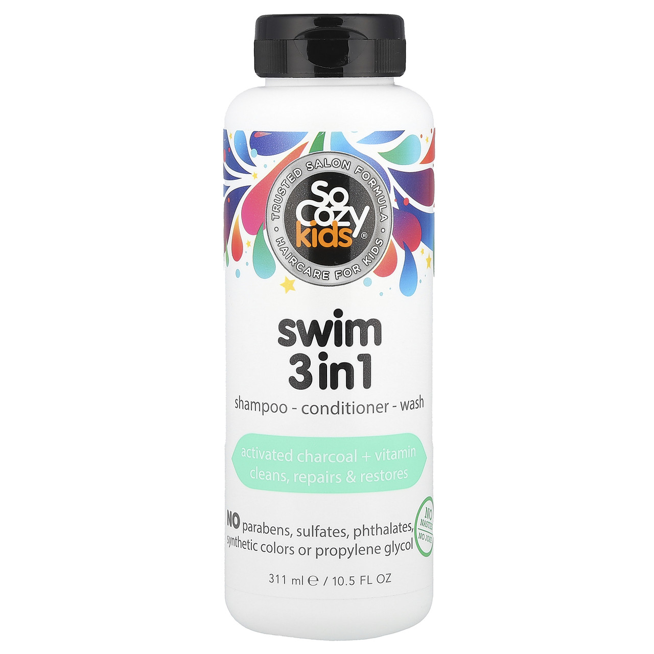 SoCozy, Kids, Swim 3 in 1, шампунь + кондиціонер + гель для душу, 311 мл, Київ