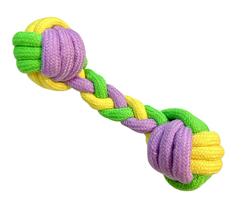 Іграшка для собак канат грейфер з вузлами, кольору цукерки, розмір XL