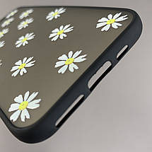 Чохол для iPhone 11 Pro чохол із чорним обідком із принтом білих ромашок на телефон айфон 11 про q03l, фото 4