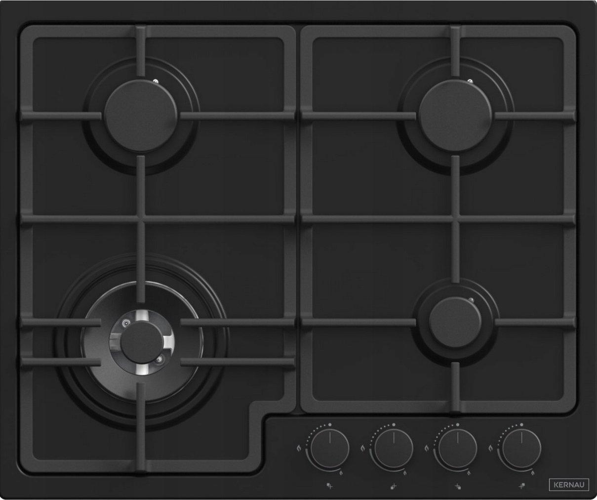 Газова варильна поверхня Kernau KGH 6423 T CI Matt Black, фото 1