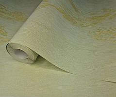 Шпалери вінілові 10 × 0.53 м Marburg 79329, салатові з орнаментом для вітальні, спальні, коридору, кухні