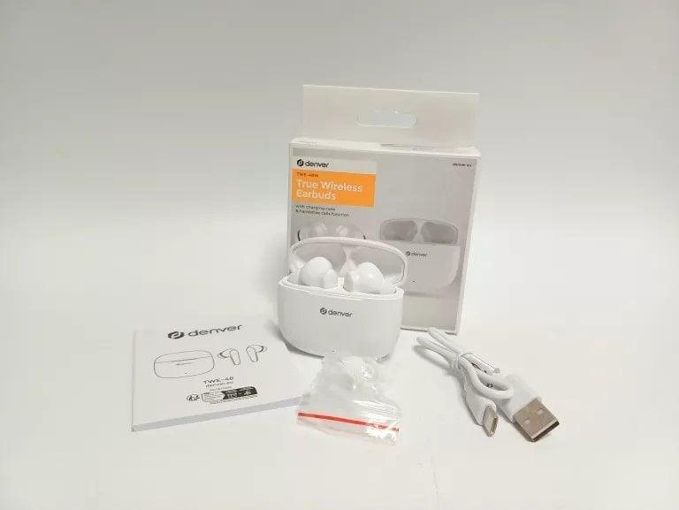 Навушники TWS Denver TWE-48W White