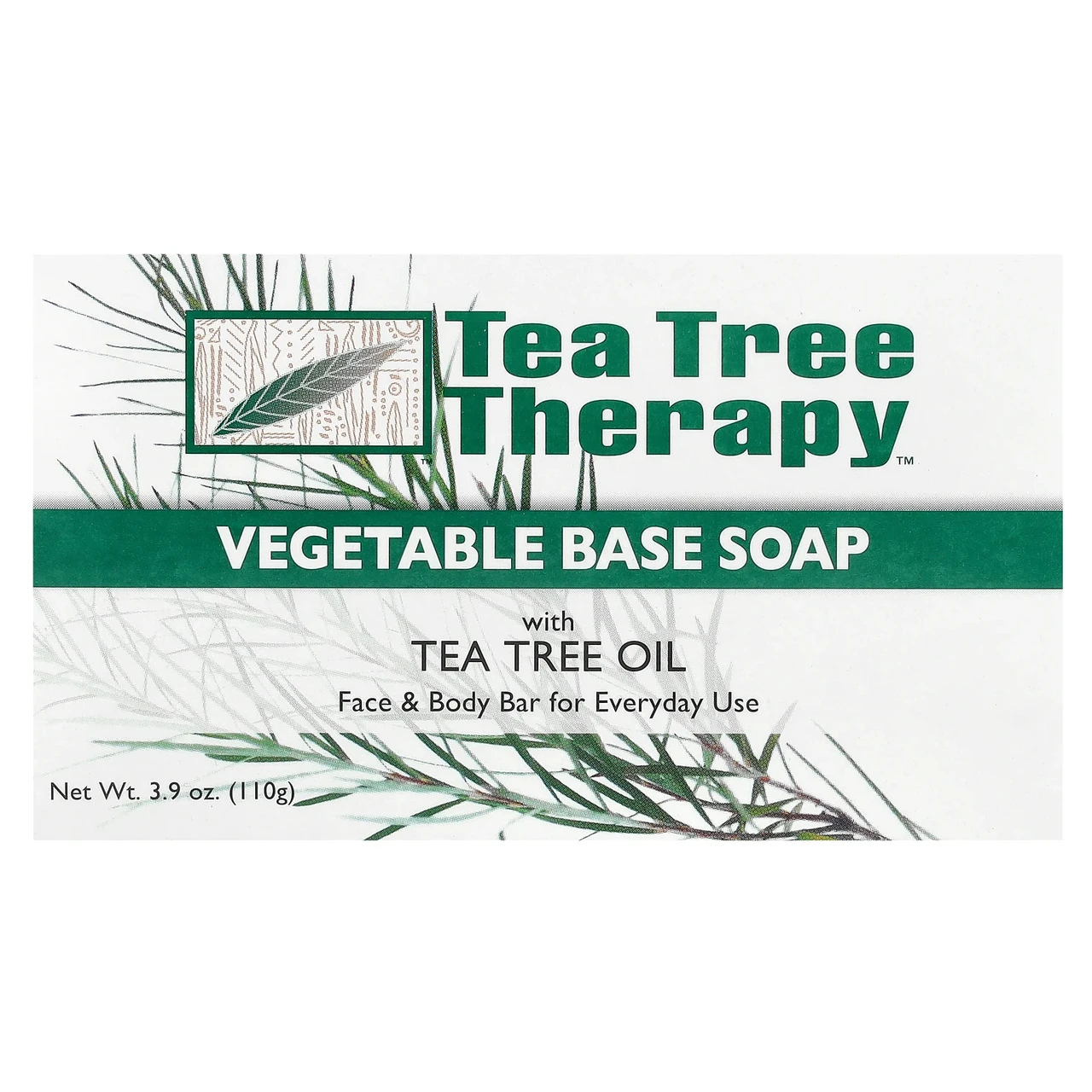 Tea Tree Therapy, Мило на рослинній основі, з маслом чайного дерева, брусок 110 г (3,9 унції), Київ