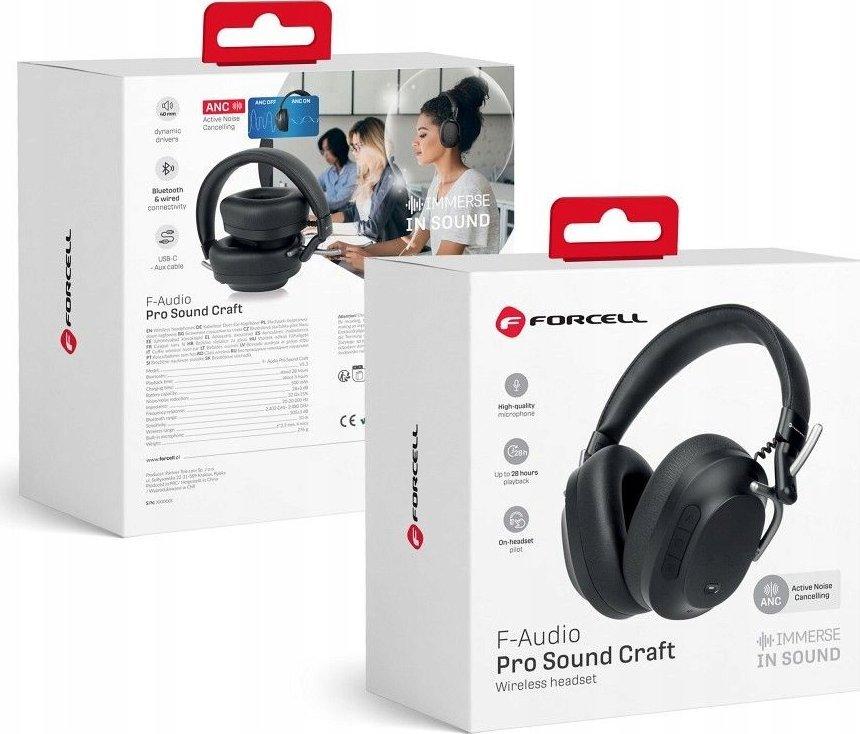 Навушники TWS Forcell F-Audio Pro Sound Craft Black