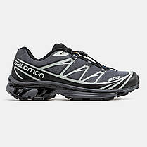 Чоловічі Кросівки Salomon XT-6 Softground LT ADV Grey / Саломон ХТ-6 Софтграунд ЛТ АДВ Сірі з Чорним, фото 3