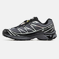 Чоловічі Кросівки Salomon XT-6 Softground LT ADV Grey / Саломон ХТ-6 Софтграунд ЛТ АДВ Сірі з Чорним, фото 4