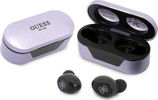 Навушники TWS Guess Classic EST Logo Lilac (GUTWST31EU)