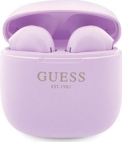 Навушники TWS Guess Classic EST Logo Purple (GUTWST26PSU)