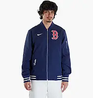 Urbanshop com ua Бомбер чоловічий Nike Ac Bomber Jacket Boston Red Sox Blue 015D-11AB-BQ-132 РОЗМІРИ ЗАПИТУЙТЕ