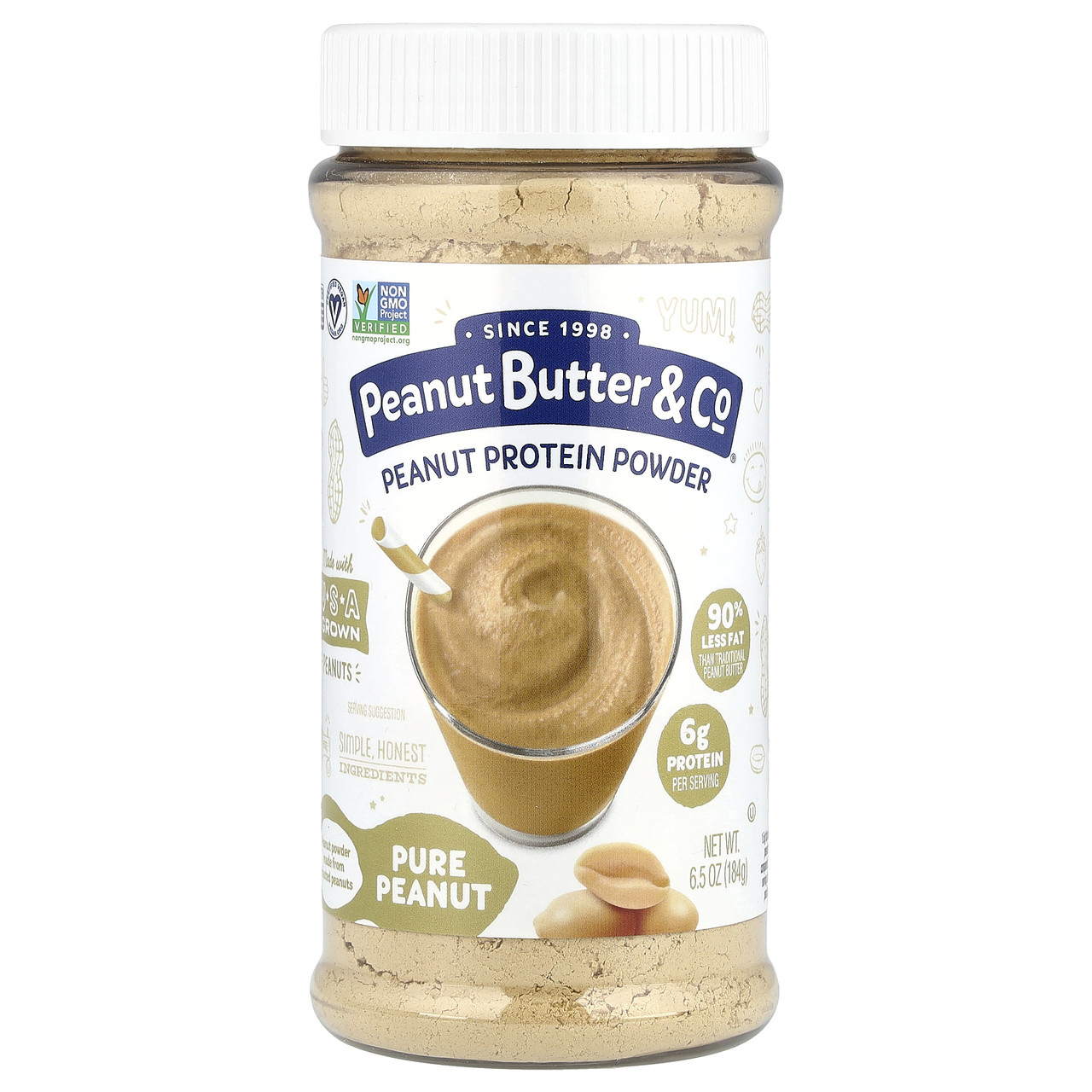 Peanut Butter & Co., Арахисовий порошок, чистий арахіс, 184 г (6,5 унції) PNB-92, Київ