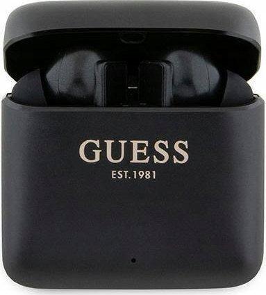 Навушники TWS Guess Printed Logo Black (GUTWSSU20ALEGK)