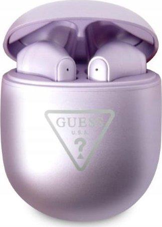 Навушники TWS Guess Triangle Logo Purple (GUTWST82TRU)