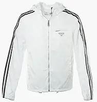 Urbanshop com ua Вітровка чоловіча Adidas X Prada Re-Nylon Hood Jacket White HN6509 РОЗМІРИ ЗАПИТУЙТЕ