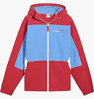 Urbanshop com ua Вітровка чоловіча Puma Nyc Running Laps Windbreaker Red/Light Blue 626771-18 РОЗМІРИ