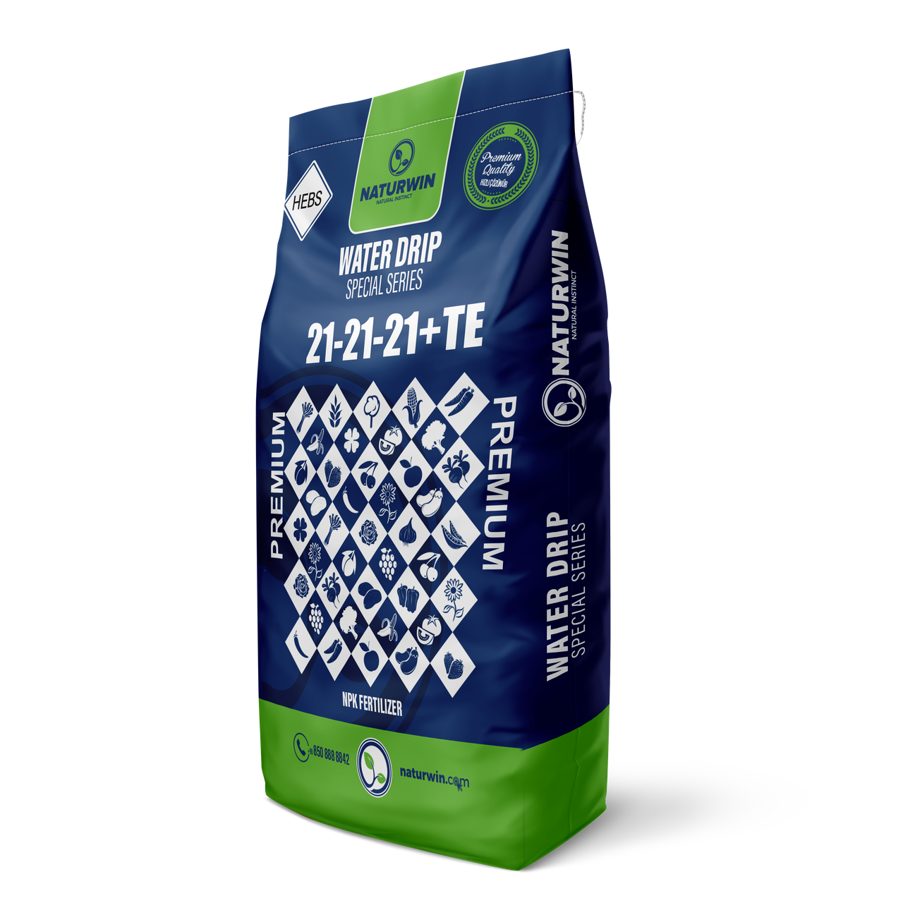 Добриво комплексне водорозчинне Naturwin 21-21-21 +TE (25 кг)