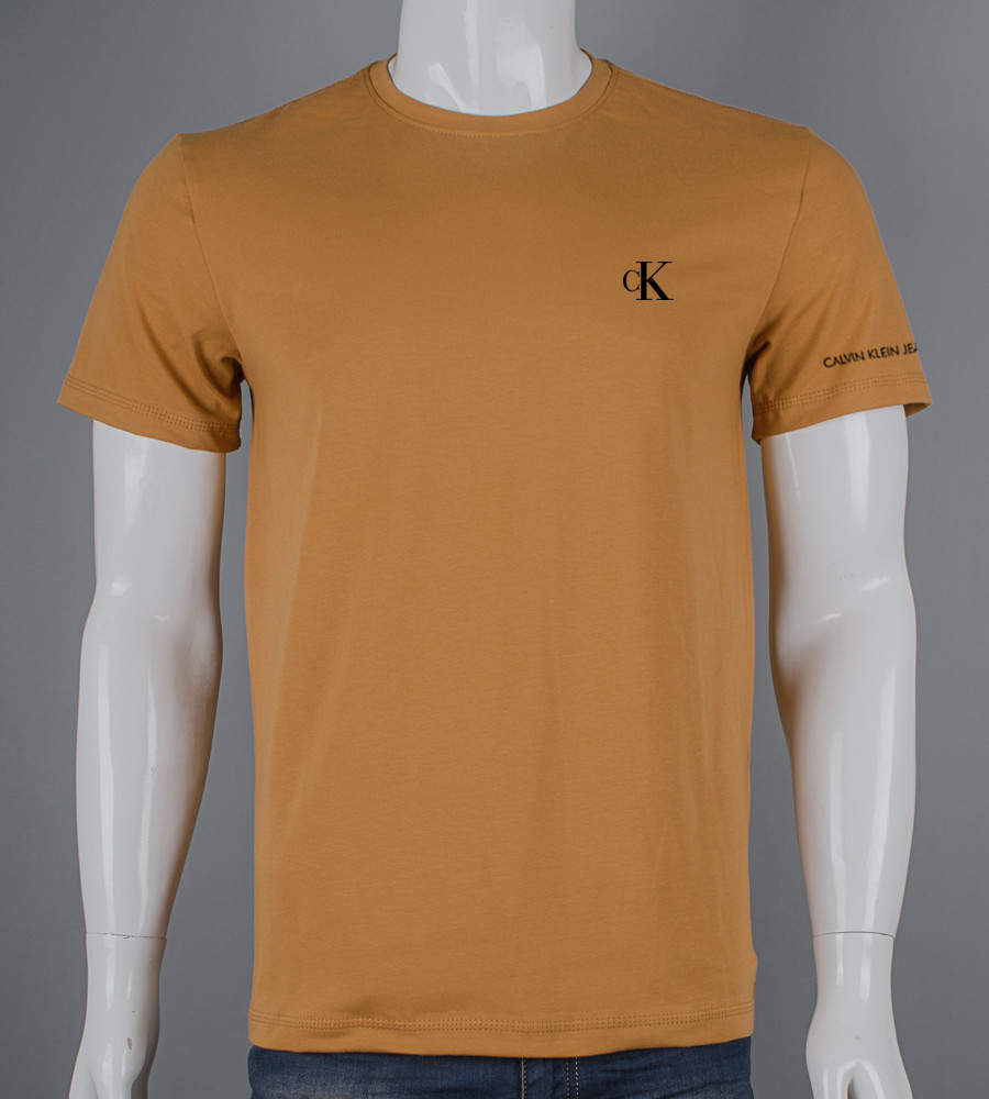 Футболка чоловіча Calvin Klein 2418м (Уп.4шт M-XXL), Гірчиця
