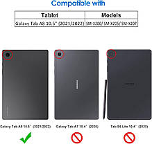 Чохол JETech для Samsung Galaxy Tab A8 10,5 дюйма 2021 (SM-X200/X205/X207), тонкий легкий захисний чохол для, фото 4