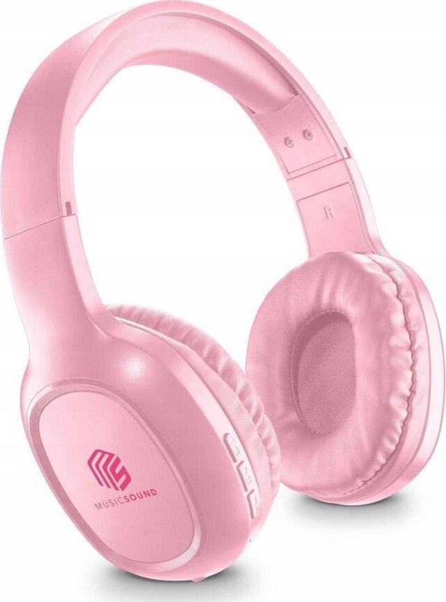 Навушники з мікрофоном Cellularline Basic Pink, фото 1