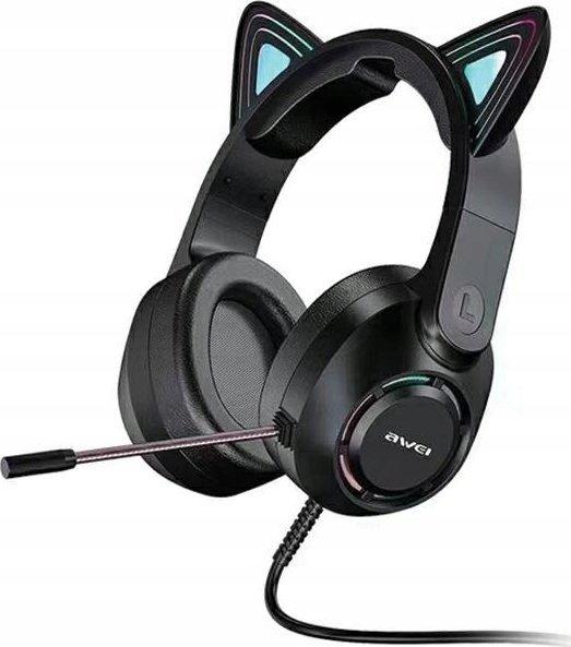 Навушники з мікрофоном Awei GM-9 Black (AWEI155), фото 1