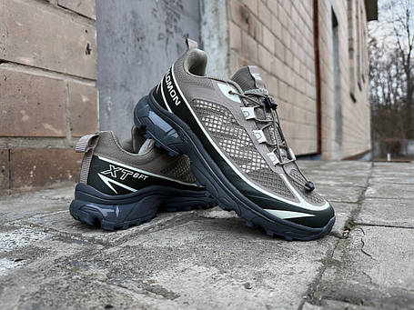 Чоловічі кросівки Salomon XT-6 FT Khaki Black хакі з чорним, фото 1