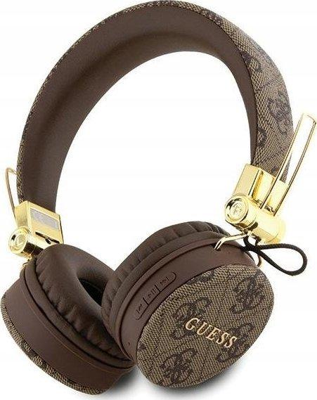 Навушники з мікрофоном Guess 4G Metal Logo Brown (GUBH704GEMW)
