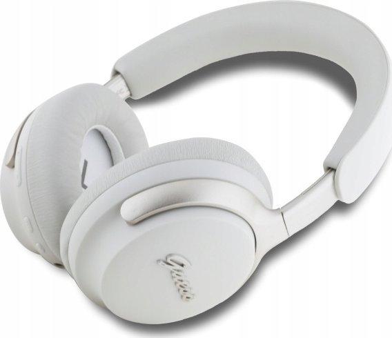 Навушники з мікрофоном Guess Metal Script Logo Beige (GUBHC22PSFCSME)
